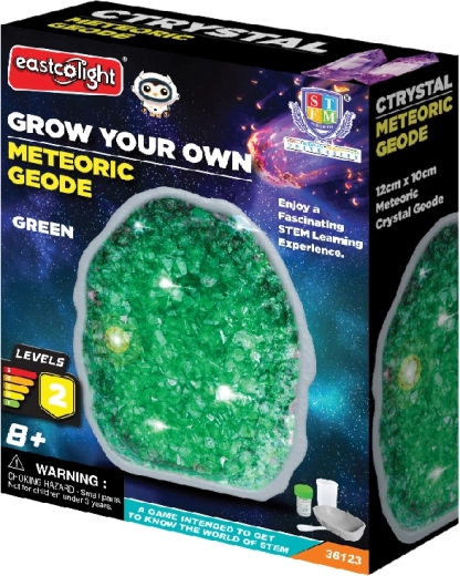Geoda meteórica para cultivar cristales verdes