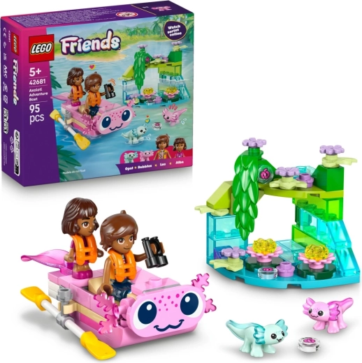 LEGO Friends barco de aventuras con ajolotes