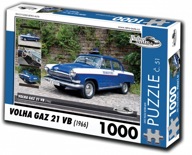 Puzzle de coches retro Volha Gaz 21 VB 1000 piezas