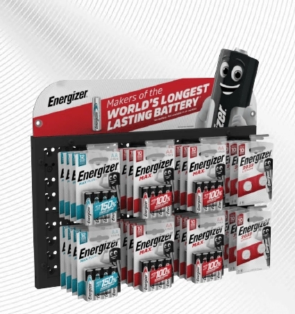 Soporte horizontal Energizer 4×2 con sujeción magnética sin paneles laterales