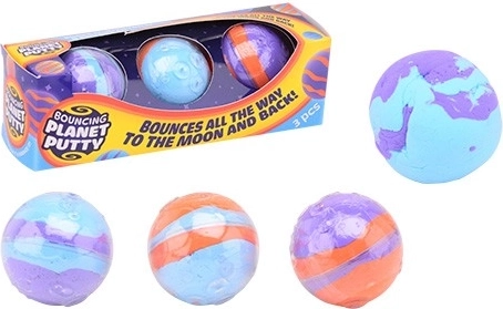 Pelotas saltarinas de espuma Planetas – set de 3 uds.