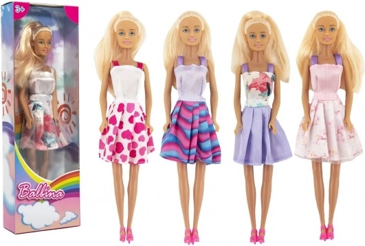 Muñeca de moda de plástico de 30 cm en caja (5 estilos)