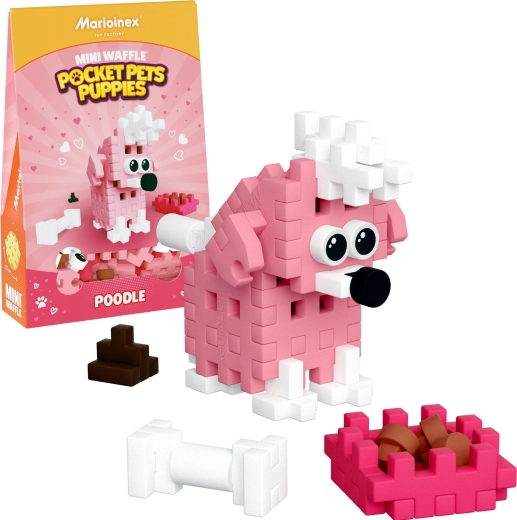Bloques de construcción Mini Waffle Pocket Pets – caniche