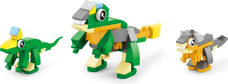 Hasta 12 dinosaurios diferentes en un solo set