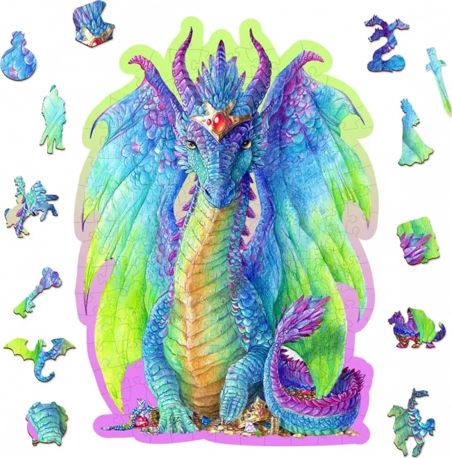 Puzle de madera Dragón majestuoso 150 piezas