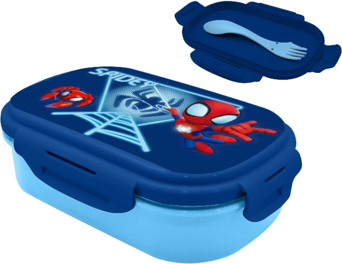 Caja de almuerzo SPIDEY con set de cubiertos