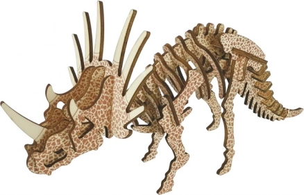Puzzle 3D de madera Triceratops