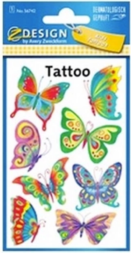 Tatuaje de mariposas - 1 unidad