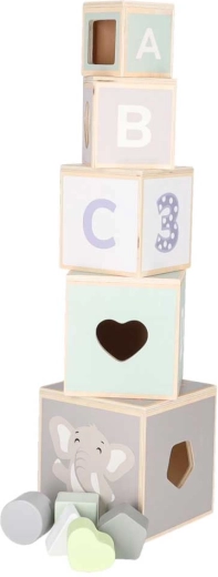 Cubos de madera apilables