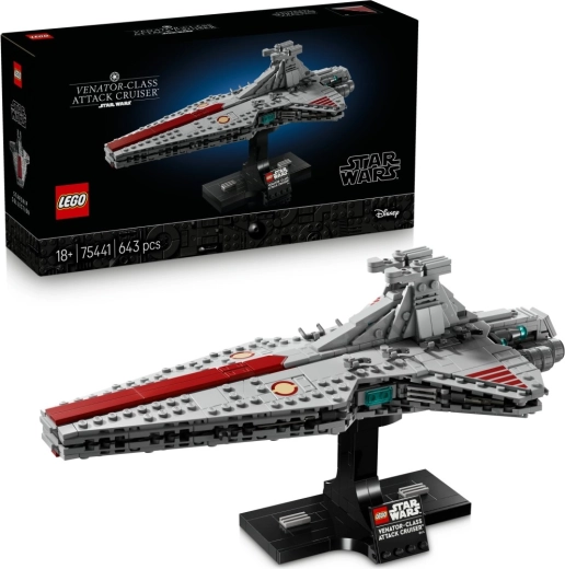 LEGO Star Wars Crucero de asalto clase Venator – modelo de colección con base