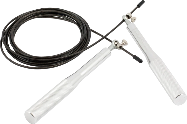 Cuerda de saltar rápida de aluminio HMS SK52, plateada