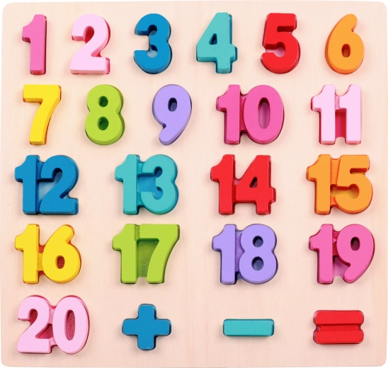 2Kids Toys puzle de madera encajable matemáticas – conteo grande