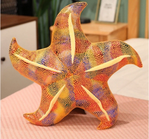 Estrellita de peluche amarilla, cojín 20 cm