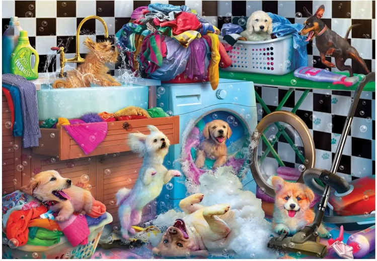 Puzzle Cachorros traviesos XL 260 piezas