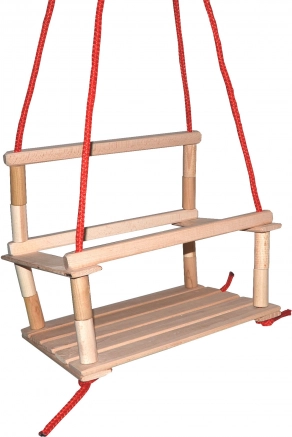Columpio de madera con respaldo – pequeño