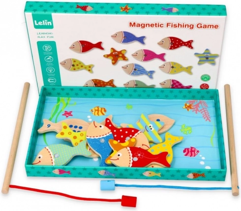 Juego magnético de madera Acuario