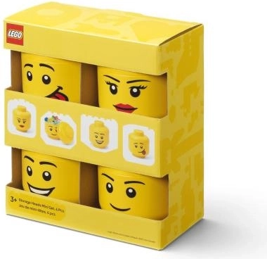 LEGO cabeza de almacenamiento mini multipack 4 uds.