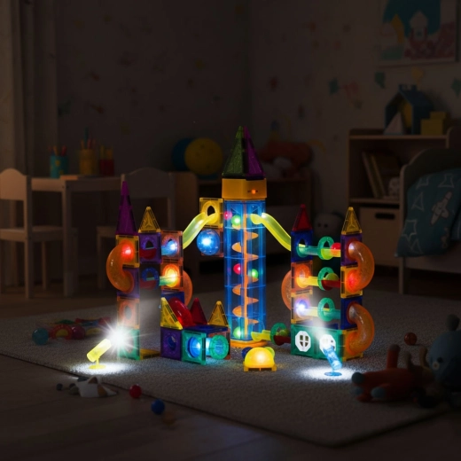 Piezas LED brillantes para un espectáculo mágico