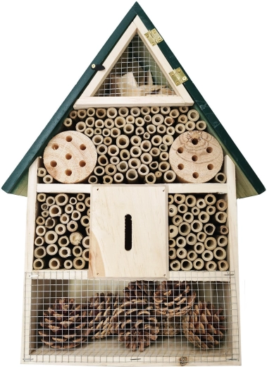 Hotel de insectos de madera 39,5 × 28 × 8 cm