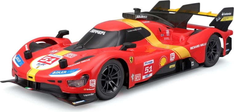 Ferrari 499P campeón de Le Mans coche RC con luces 1:16