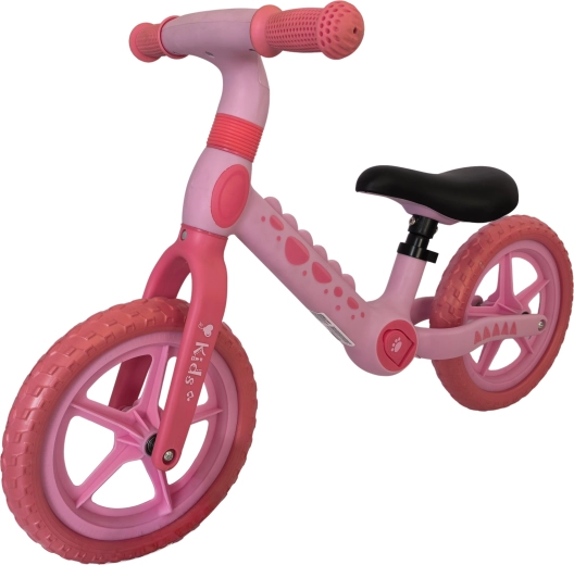 Bicicleta de equilibrio infantil jirafa rosa con ruedas EVA de 12"