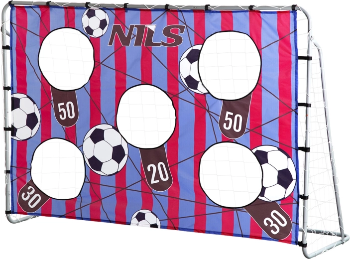 Portería de fútbol con panel de entrenamiento NILS NT7788