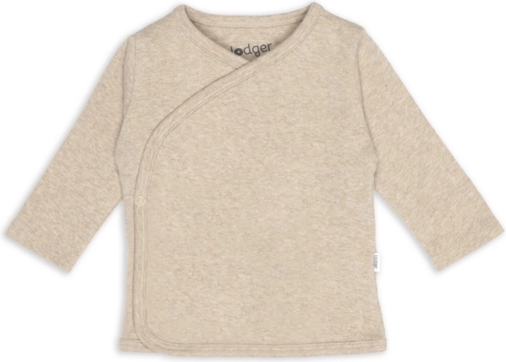 Chaqueta envolvente Lodger melange beige talla 56