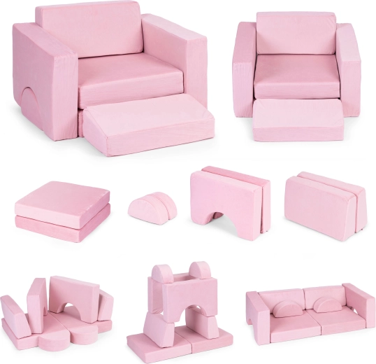 Sillón infantil modular con 8 cojines ECOTOYS