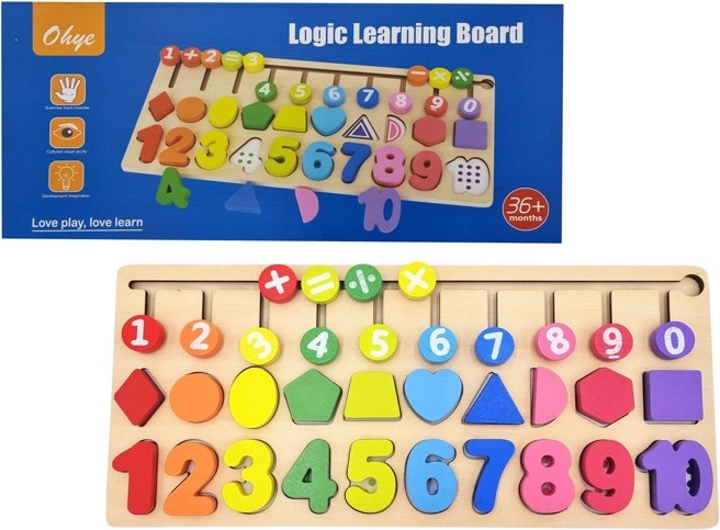 juego lógico de madera