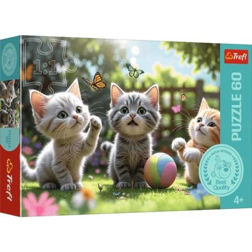 Puzle de 60 piezas tres gatitos TREFL