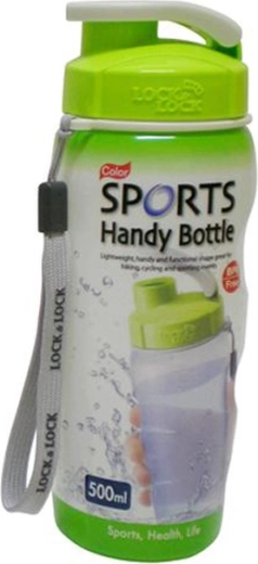 Botella de plástico para beber 500 ml verde