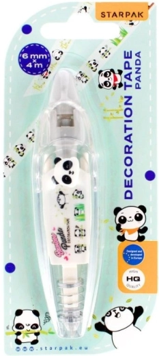 Cinta decorativa Panda 6 mm x 4 m