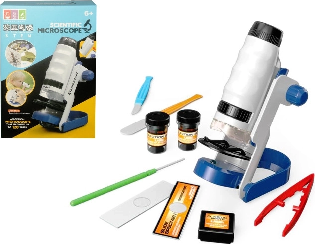 Microscopio educativo infantil con accesorios