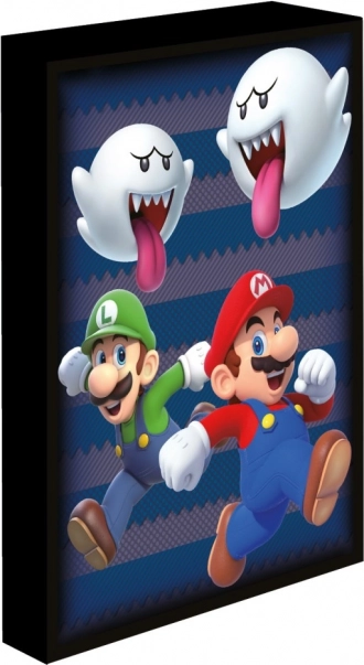 Cuadro LED luminoso Super Mario 30x40 cm