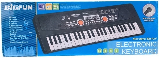 Teclado musical infantil Madej con micrófono