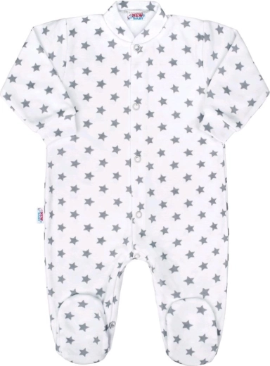 Pelele para bebé New Baby Classic II gris con estrellitas