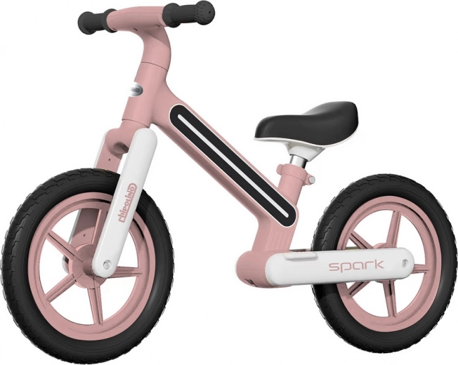 Bicicleta de equilibrio CHIPOLINO Spark rosa con luces