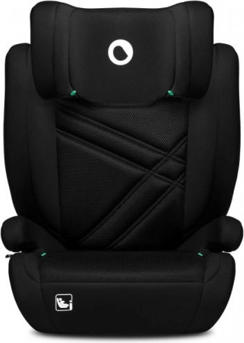 Silla de coche infantil LIONELO Hugo i‑Size 100–150 cm, negro‑gris – Black Carbon