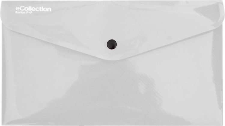 Sobre con cierre eCollection transparente DL