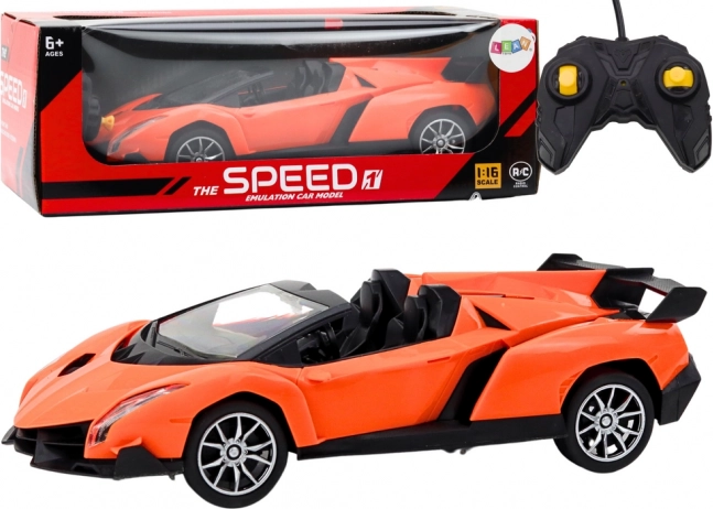 Coche Deportivo Teledirigido RC 1:16 Naranja