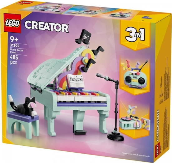 3 en 1: piano, boombox o tocadiscos