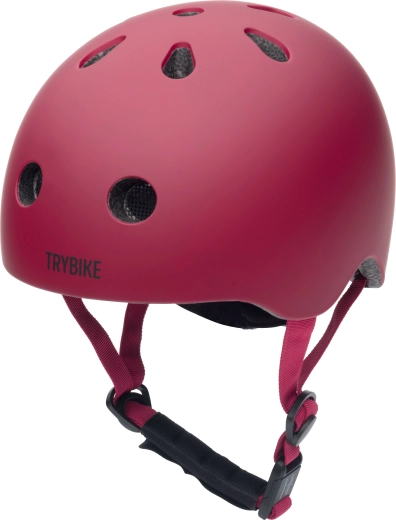 Casco infantil Trybike para bicicleta y patines rosa XS