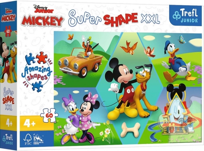 Puzzle infantil de 60 piezas XXL Super Shape – MICKEY MOUSE