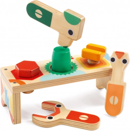 Mesa de madera para pequeños manitas Djeco