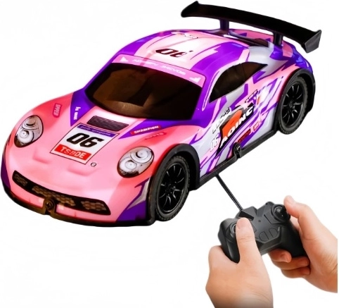 Coche rosa teledirigido