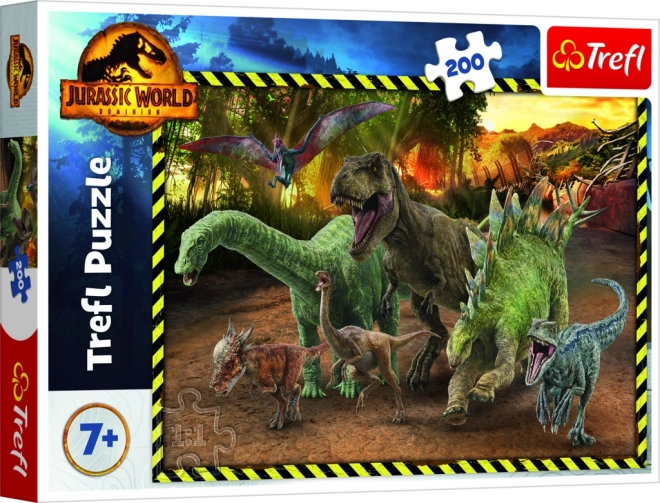 Puzle de 200 piezas – dinosaurios de JURASSIC WORLD
