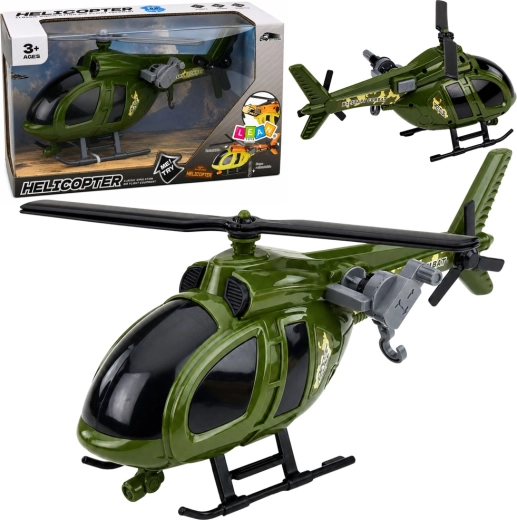 Helicóptero militar de juguete con luces y sonidos, verde