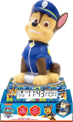 Luz nocturna con despertador y calendario PAW PATROL – figura 3D