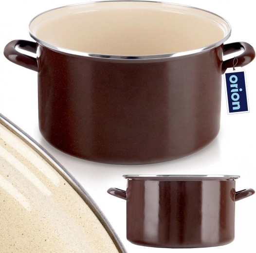 Acero esmaltado resistente con borde de acero inoxidable