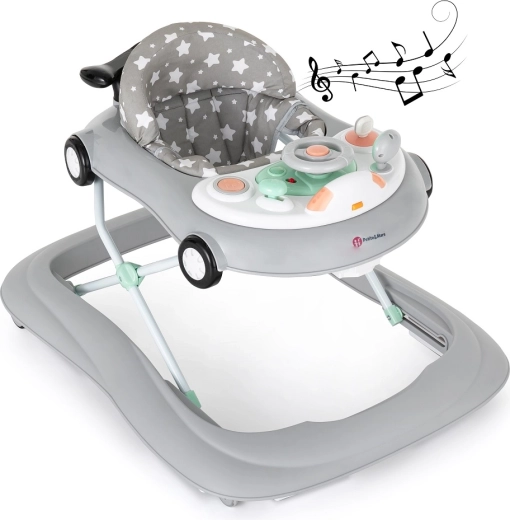 Petite&Mars andador con sonido Cabrio gris